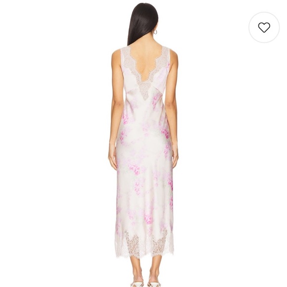 *NWT* LoveShackFancy Floral Lace Dress- Pink and Cream - Picture 3 of 7